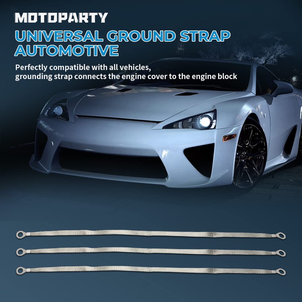 motoparty three-strap kit laid out for multiple grounding points and spares
