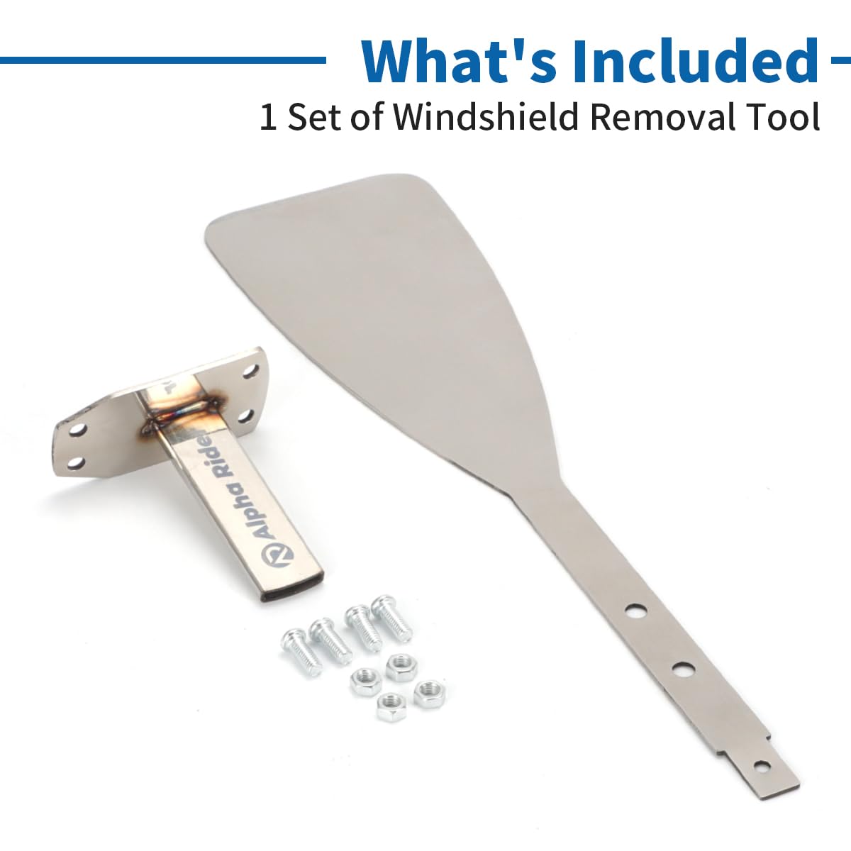 MOTOQUEEN blade next to ruler showing compact size and control