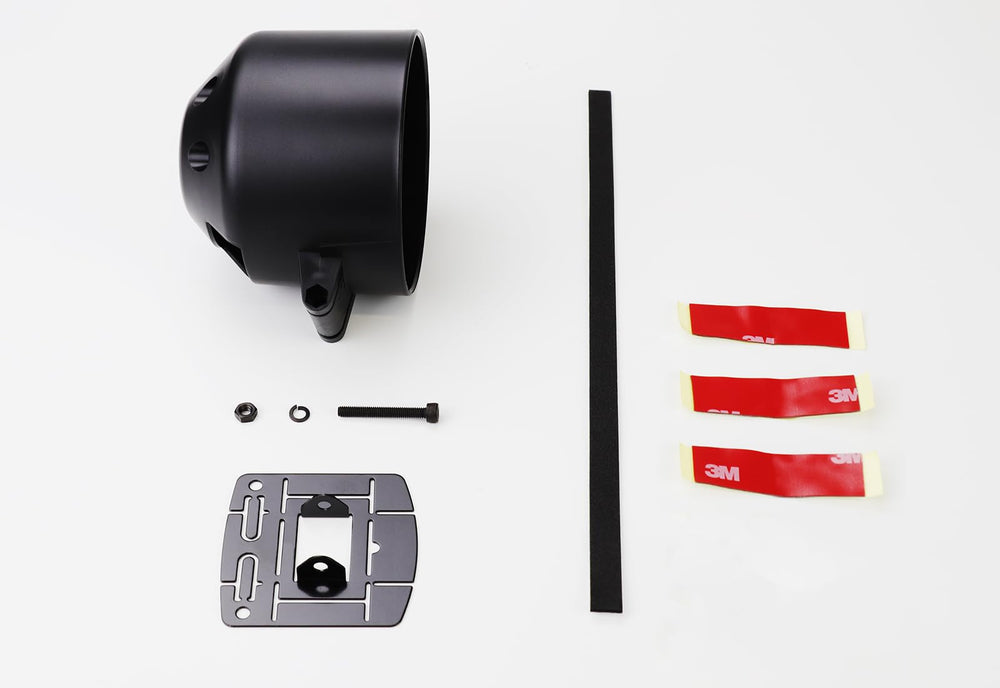 MOTOR METER RACING lifestyle shot from driver view showing improved instrument sightline