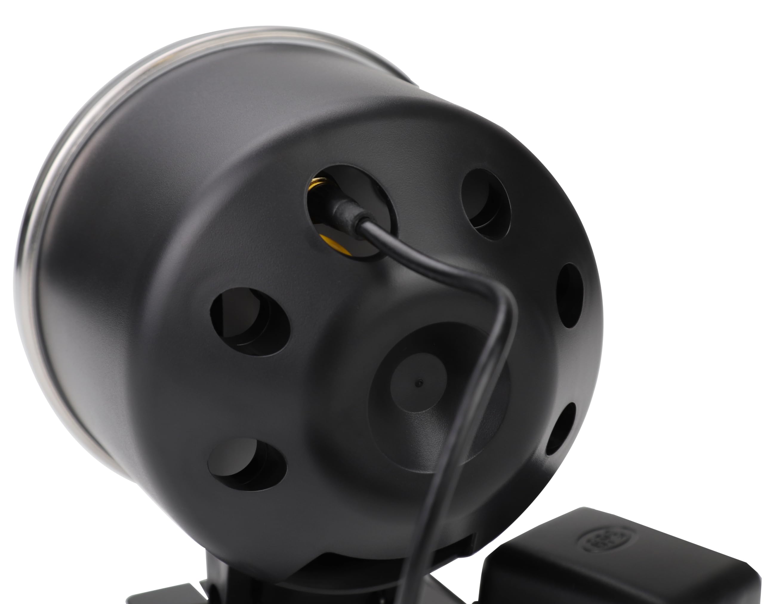 MOTOR METER RACING pod next to ruler showing 85mm scale for accurate size comparison