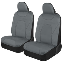 Motor Trend front view showing full seat protection and sleek gray finish