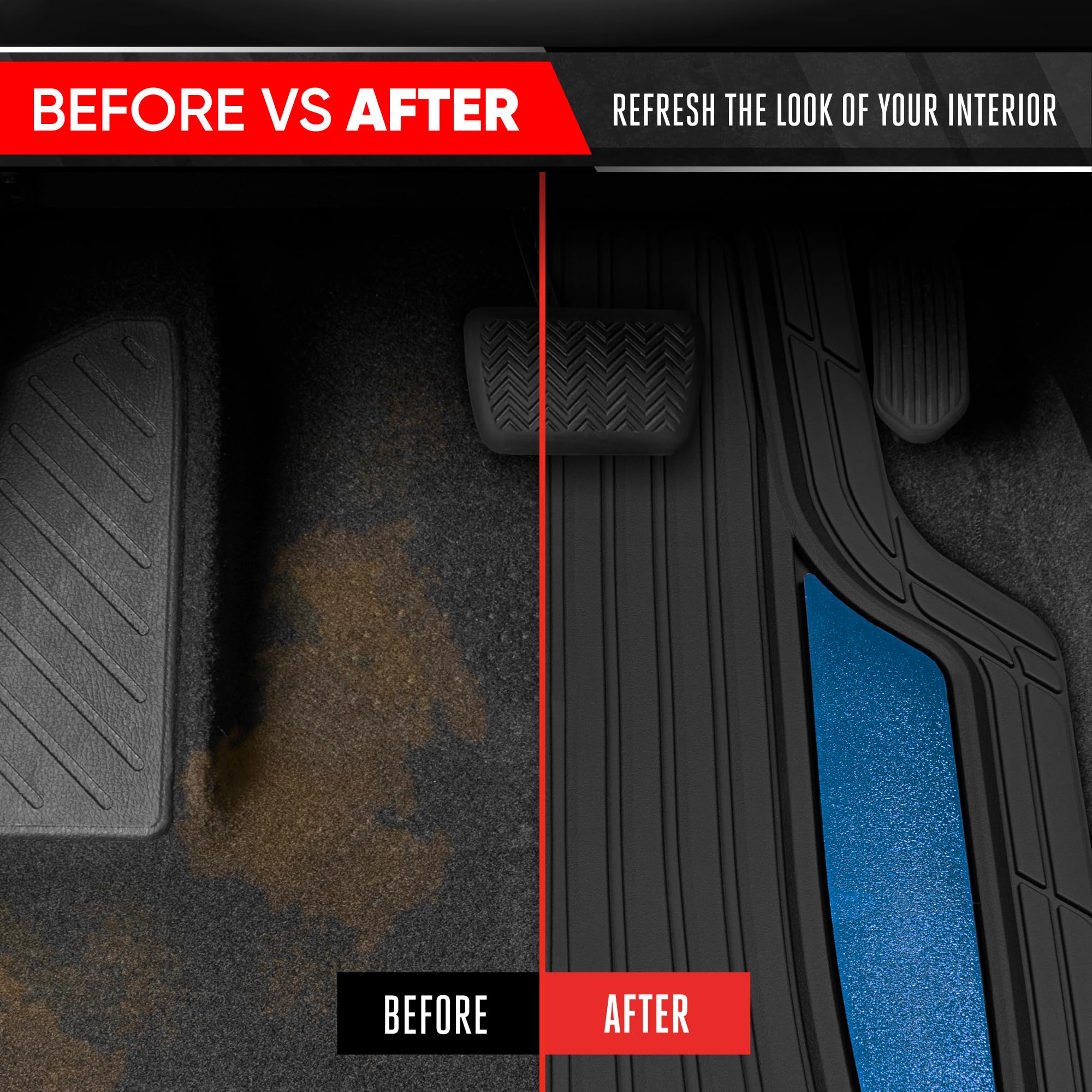 Motor Trend installed rear mats showing full coverage and neat fit behind seats