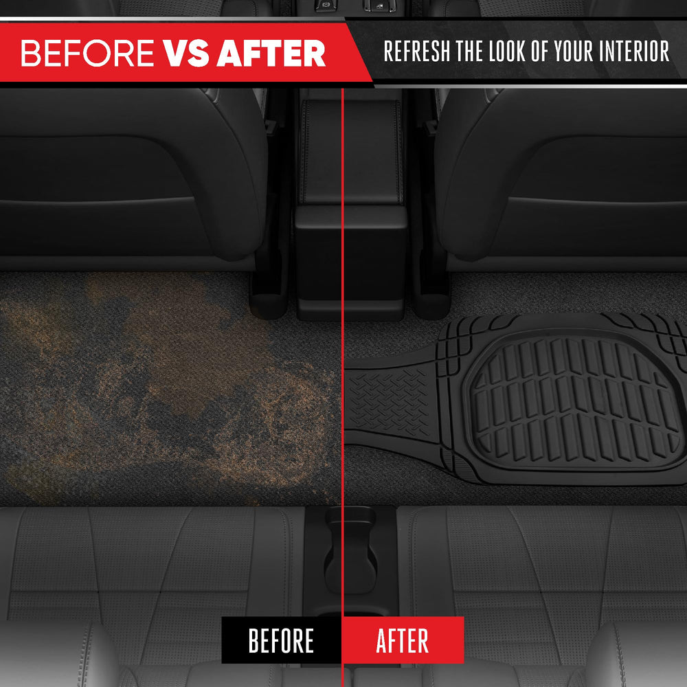 Motor Trend mat being hosed clean showing effortless maintenance