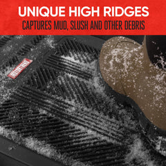 Motor Trend close-up of ribbed surface showing superior debris trapping