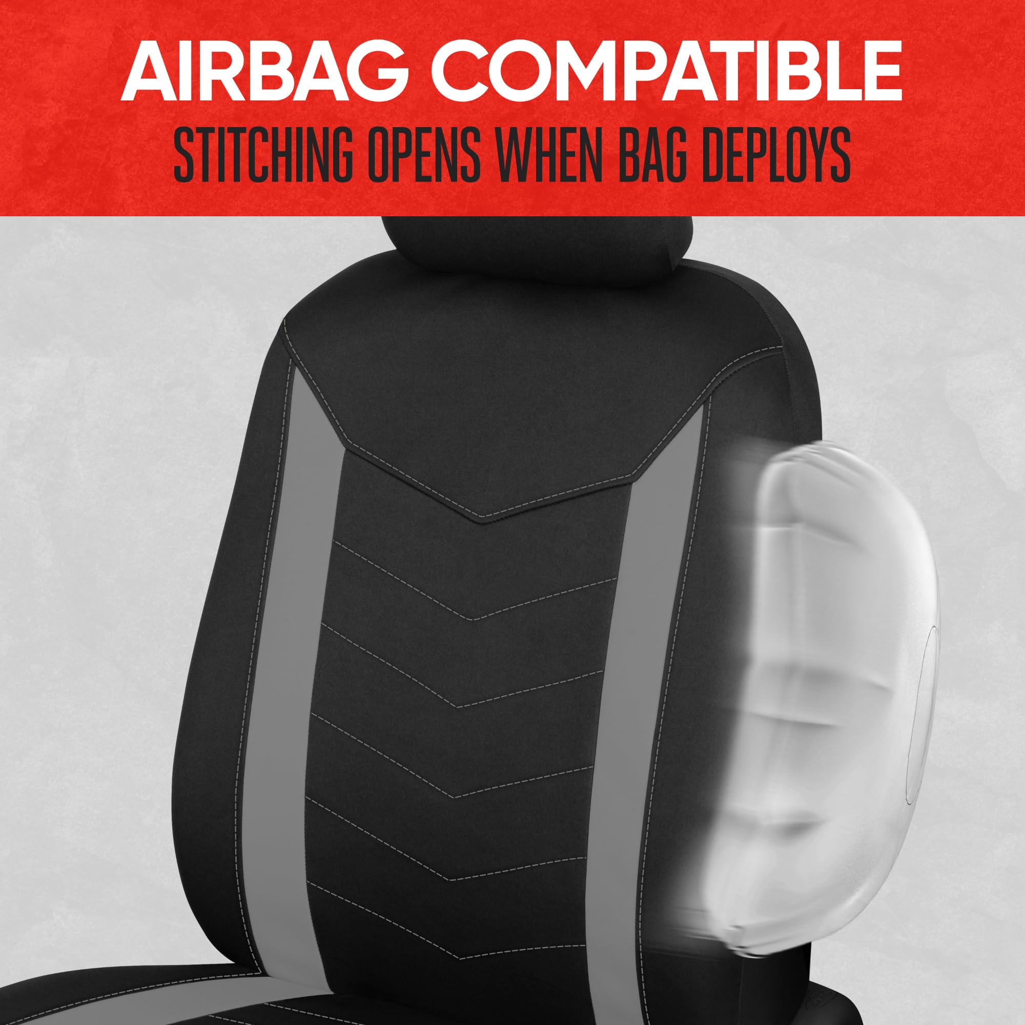 Motor Trend seam and stitching detail showing reinforced construction for long-lasting use