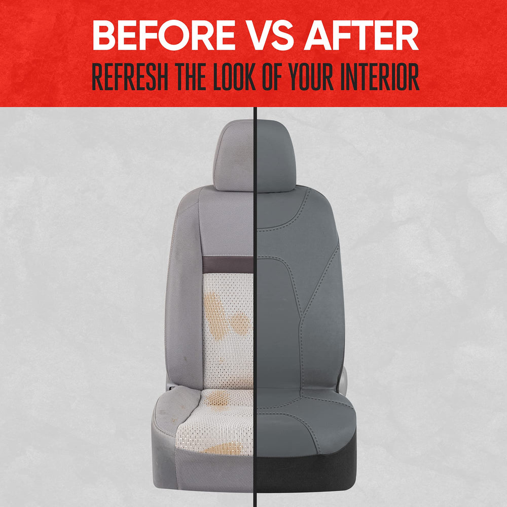 Motor Trend next to ruler showing fit scale and universal front-seat sizing