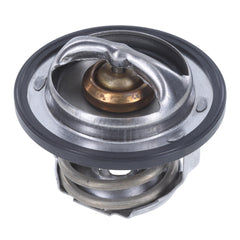 MotoRad thermostat front view showing fitment and OEM-style design for reliable replacement