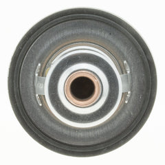 MotoRad thermostat installed in engine bay demonstrating direct-fit ease and performance