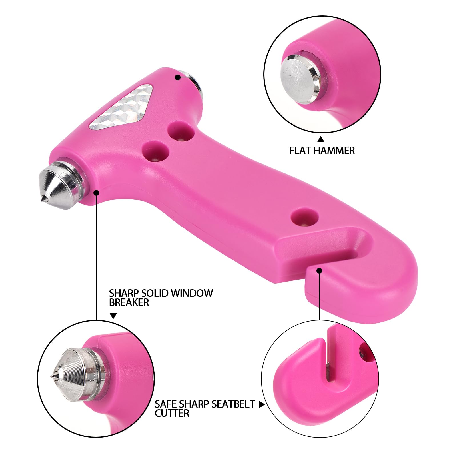 MOTORBUDDY hardened carbon steel breaker point close-up for quick window impact
