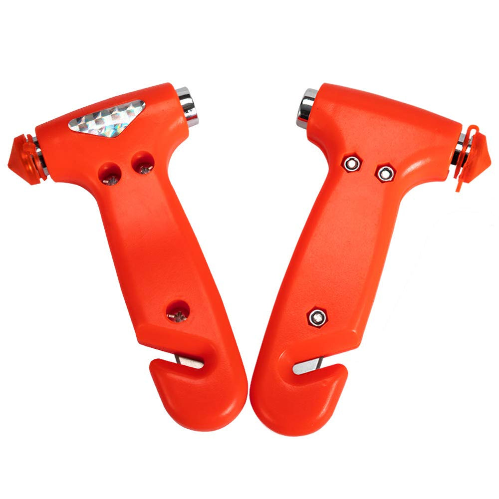 MOTORBUDDY four hammers staged in vehicle interior to show family-ready safety benefit