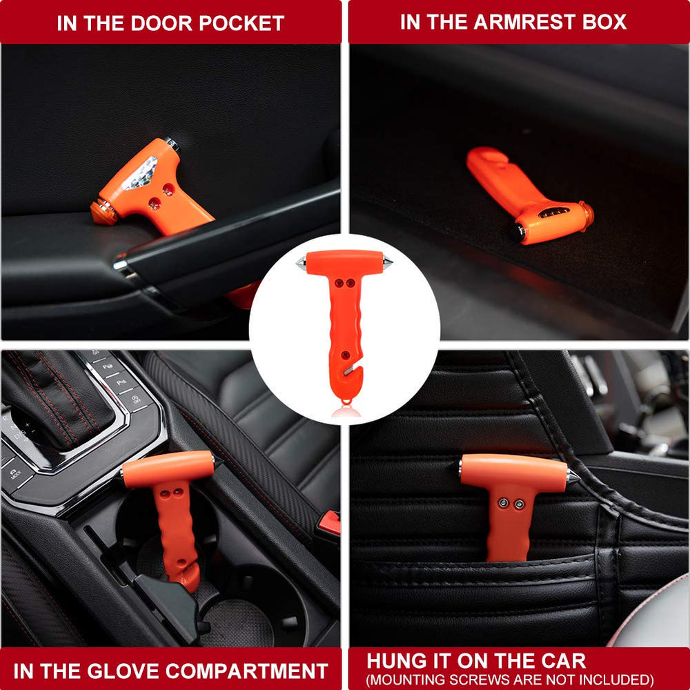 MOTORBUDDY hammer shown next to hand to show compact size and portability benefit