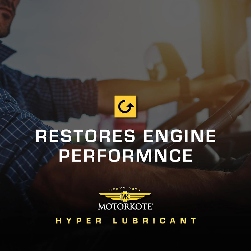 Motorkote being poured into engine bay for reduced wear