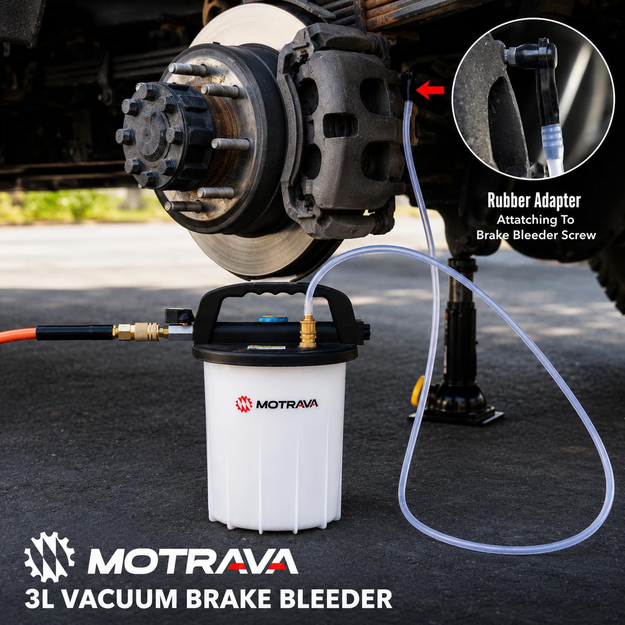 MOTRAVA close-up of the 3L reservoir highlighting high-capacity benefit