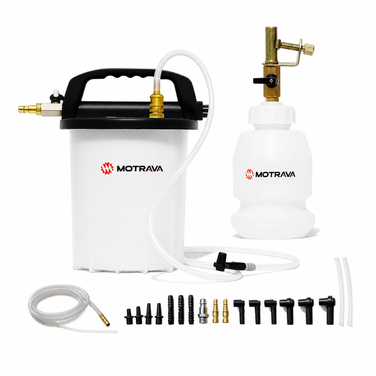 MOTRAVA front view of assembled kit showing full set and storage benefit