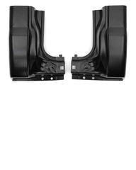 Mountainpeak front view of cab corner kit showing shape and fit benefits