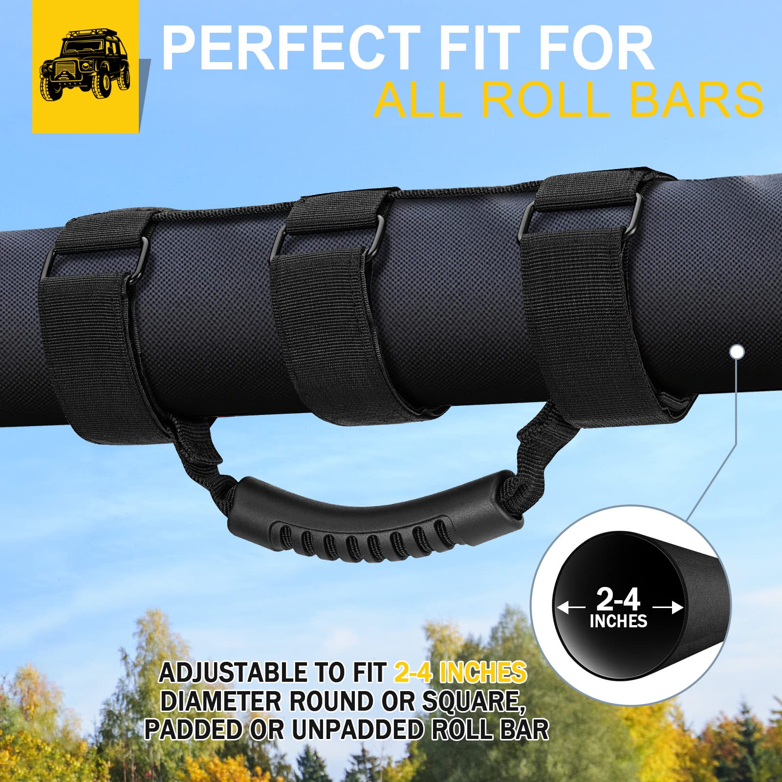 moveland lifestyle shot passenger holding handle for safer bumpy ride benefit