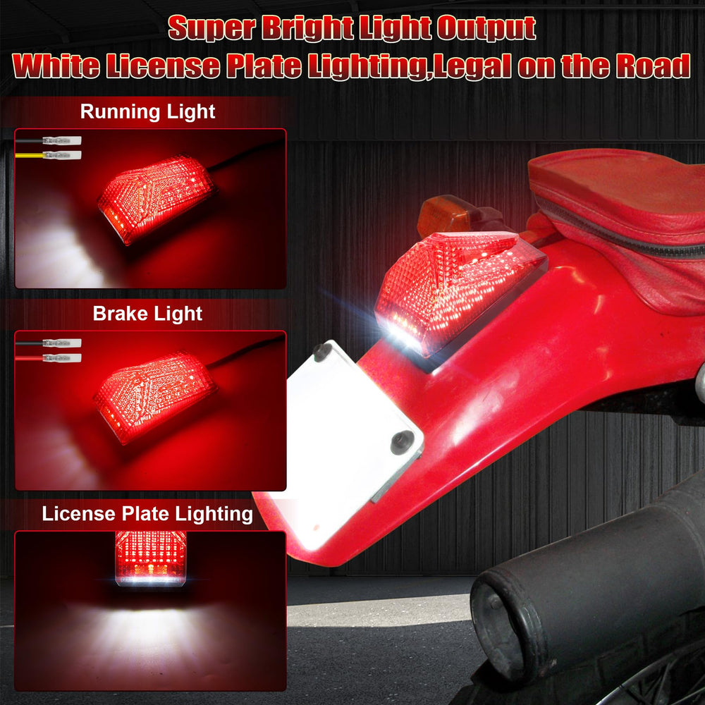 MOVOTOR close-up of red polycarbonate lens highlighting impact resistance