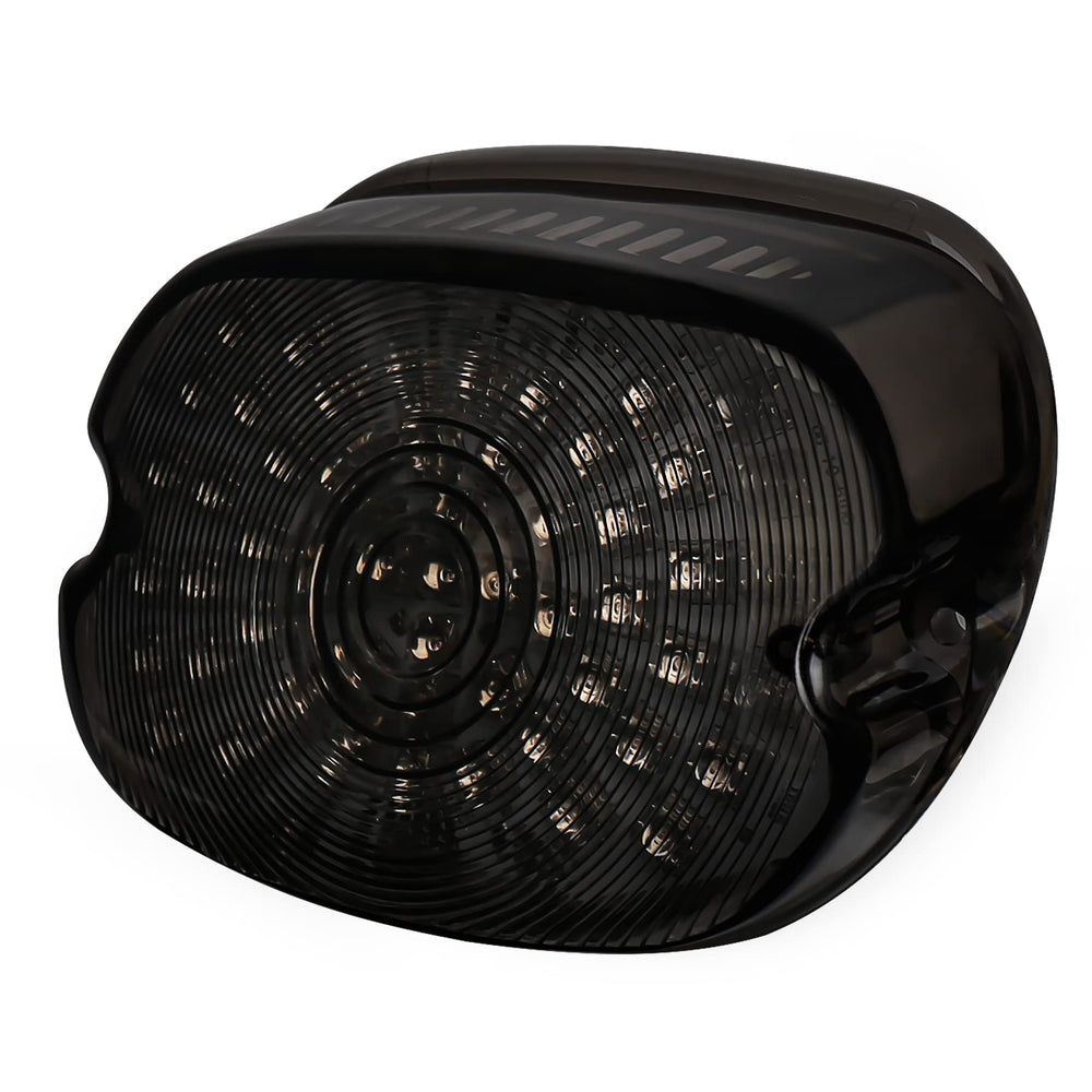 MOVOTOR tail light front view showing smoked lens and integrated LEDs for cleaner rear look