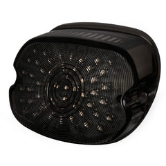 MOVOTOR tail light front view showing smoked lens and integrated LEDs for cleaner rear look