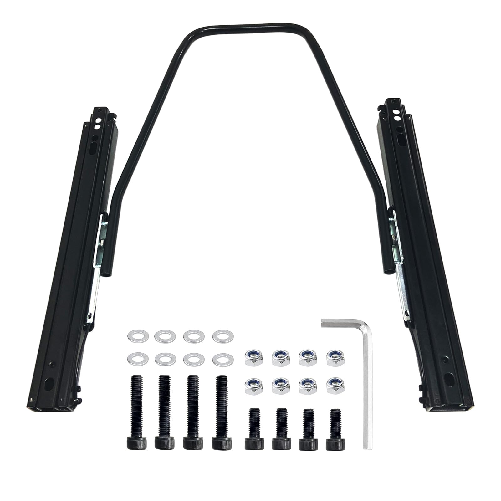 moyzxc front view of seat slider showing rail and overall shape for reliable adjustment