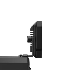 MOZA CM2 side view with scale comparison showing compact form and easy fit