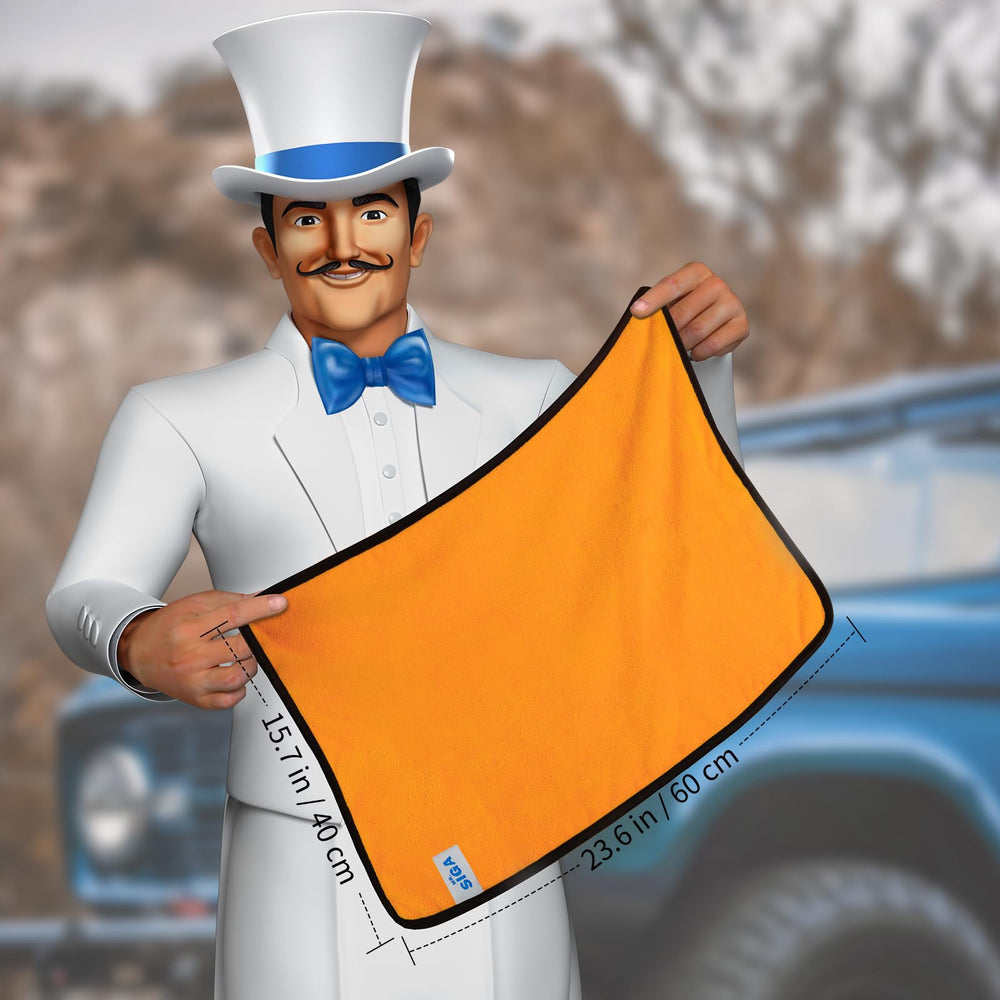 MR.SIGA close-up of plush microfiber texture for safe cleaning