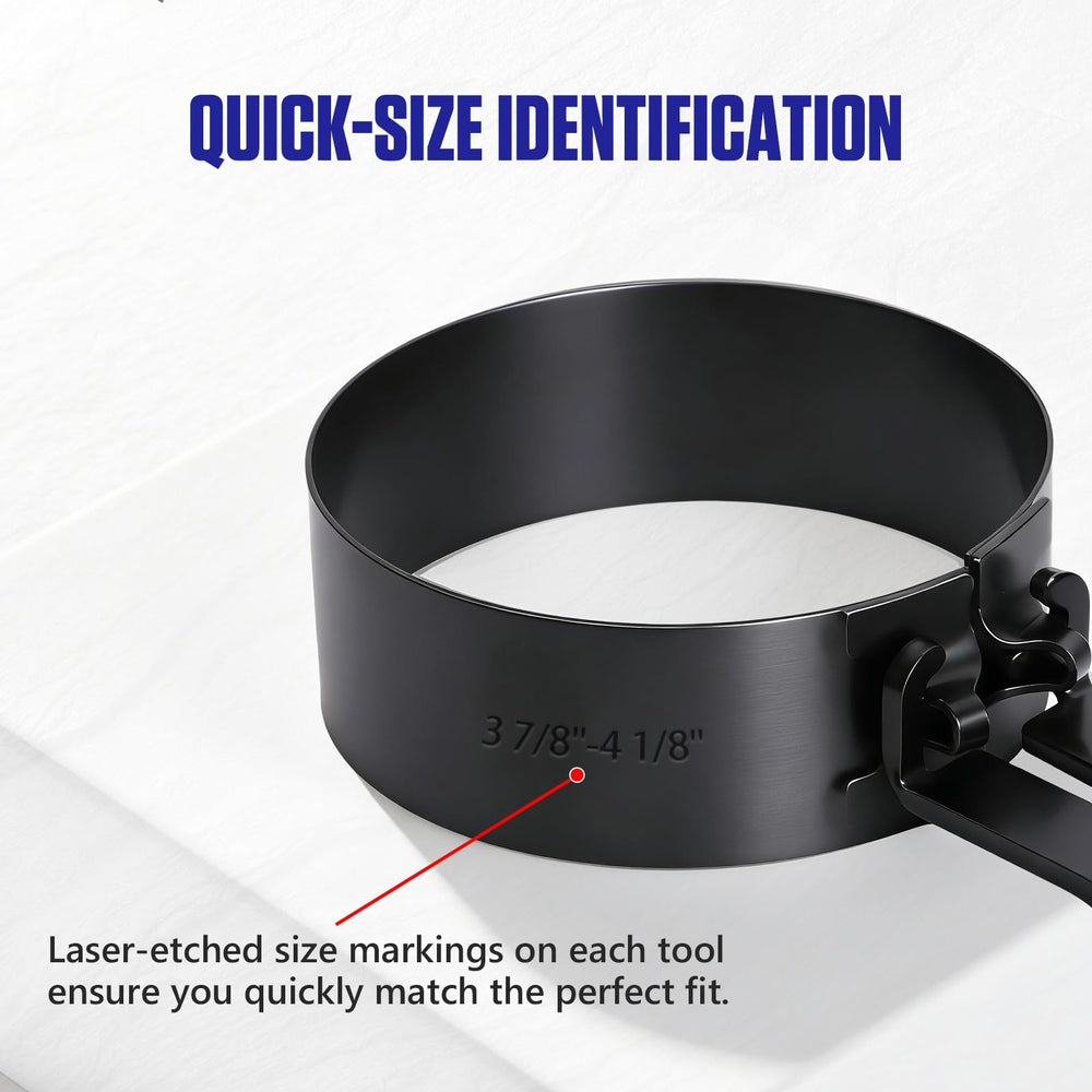 MR CARTOOL ring size markings visible on compressor ring for precise diameter selection