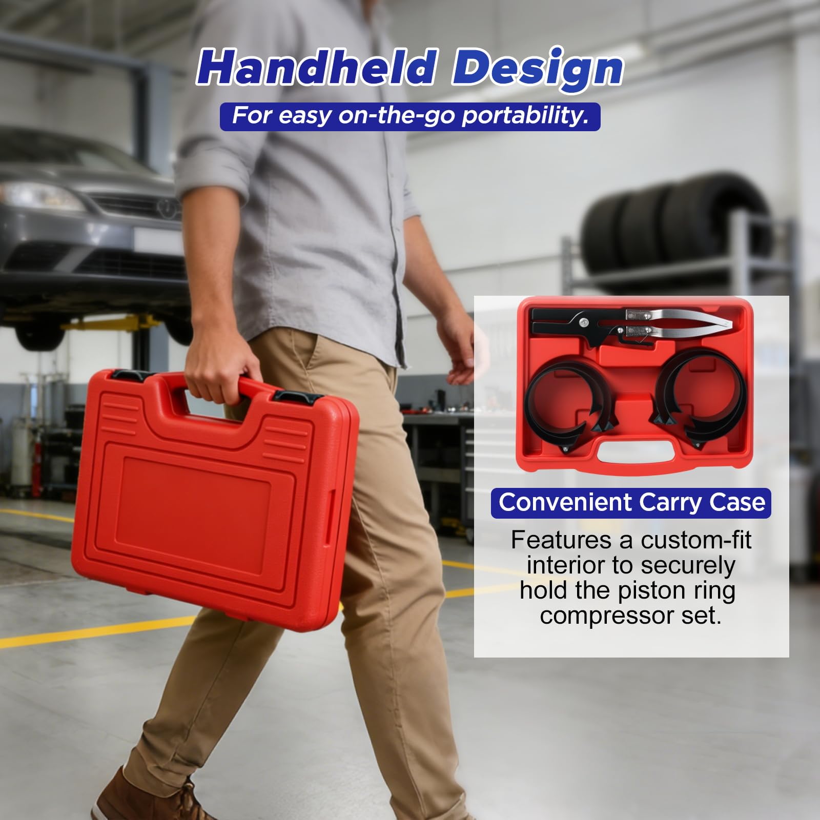 MR CARTOOL rings next to caliper for scale showing exact diameter range and fitment