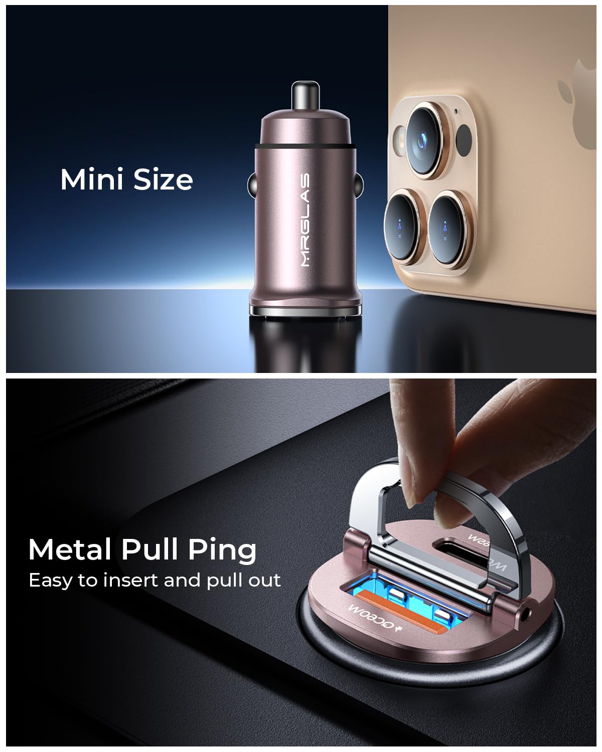 MRGLAS pull ring feature visible for easy removal and better user experience
