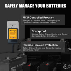 Mroinge charger LED indicator closeup showing charge stage visibility benefit