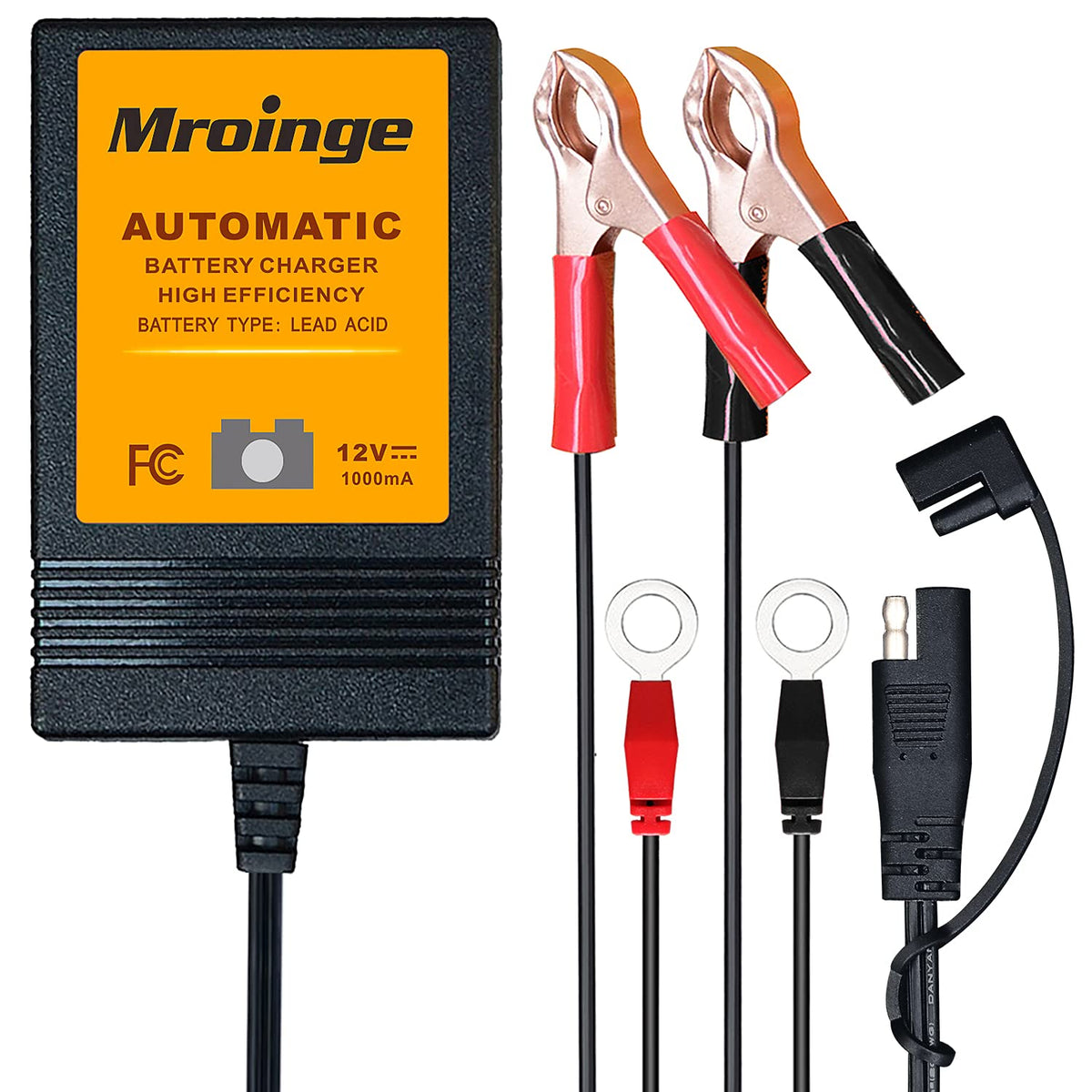 Mroinge charger front view showing compact design and easy mounting benefit