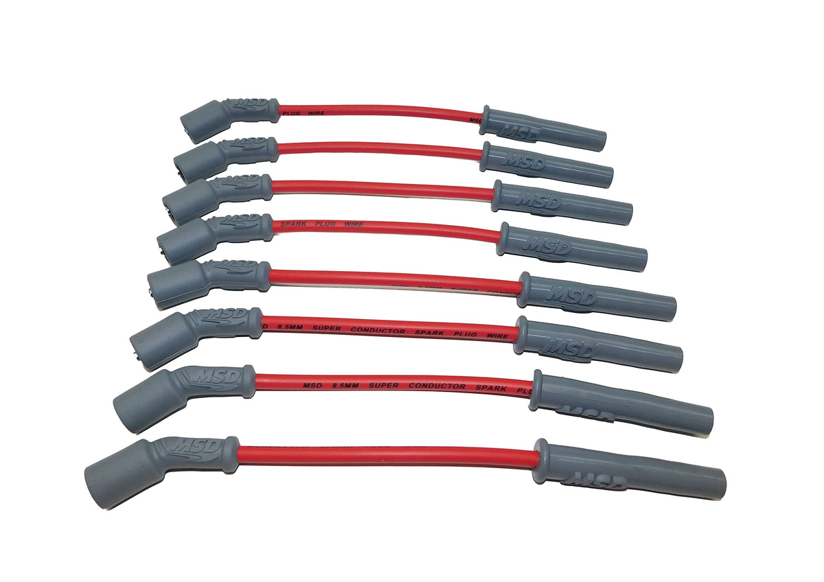 MSD red wire set front packaging showing complete kit and fitment benefits