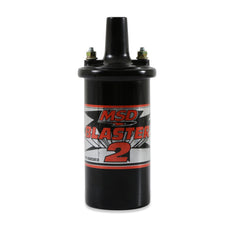 MSD 82023 front view black canister showing mounting and high-output design benefit