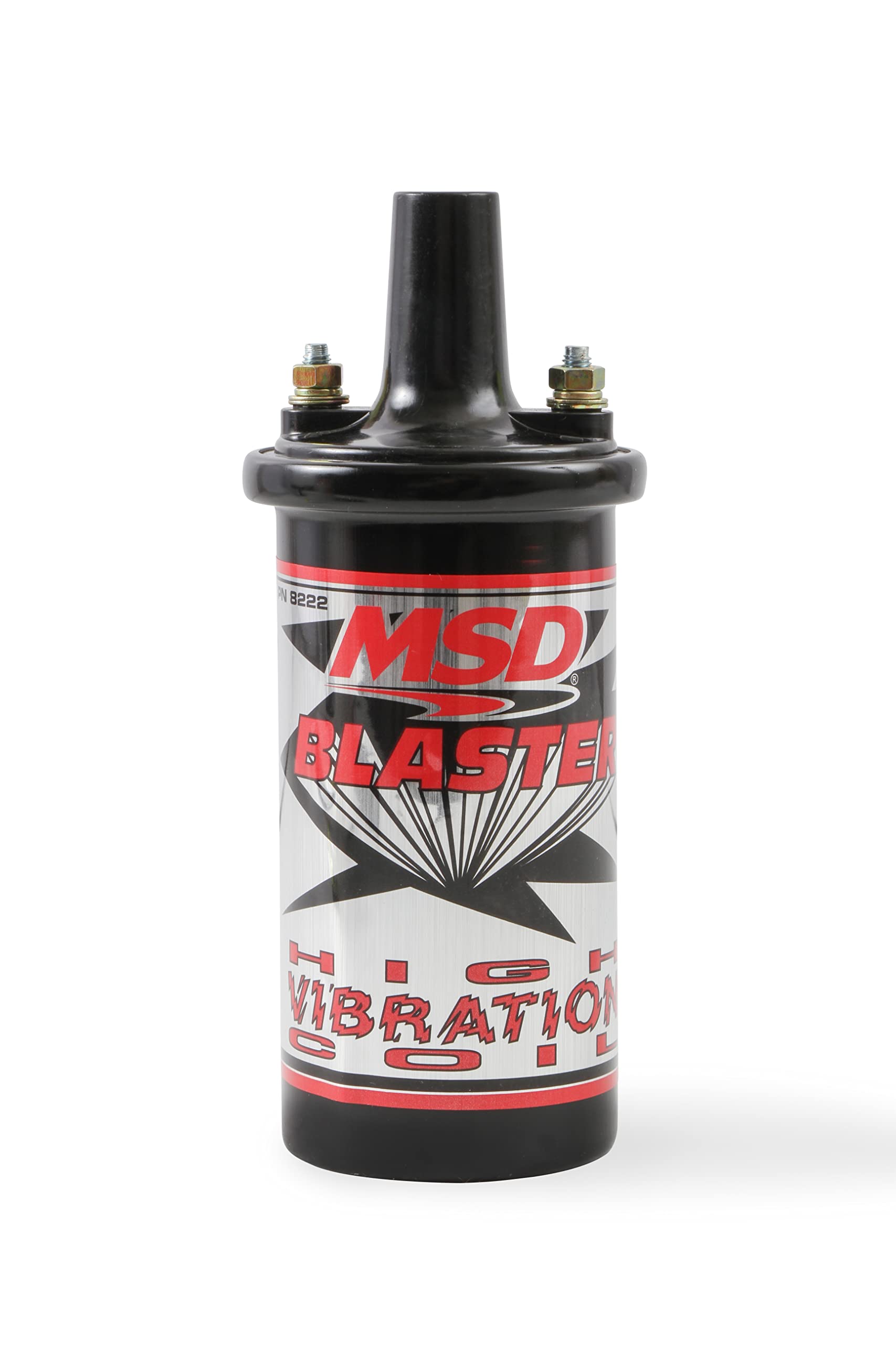 MSD 8222 front canister view showing durable black finish and rugged design benefit