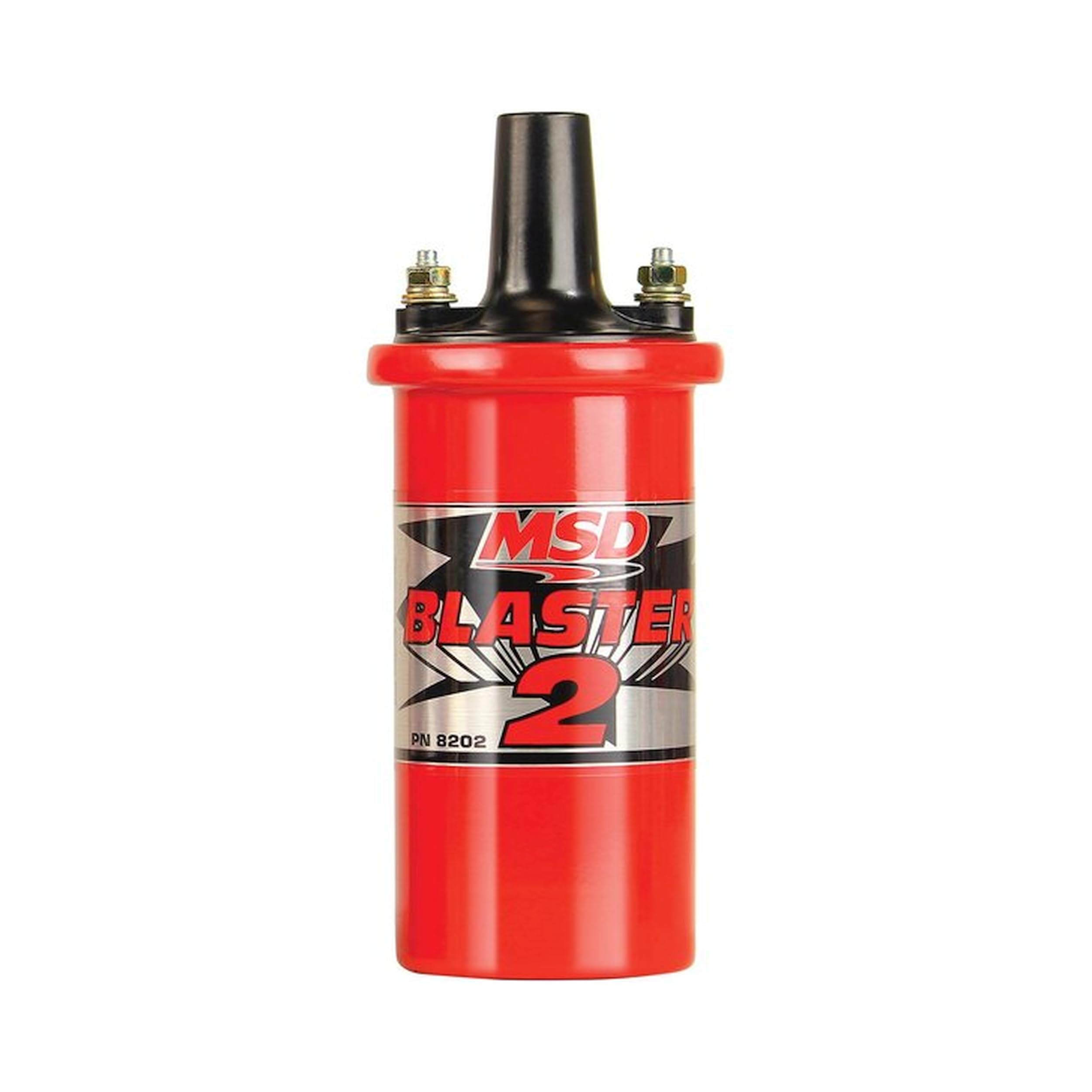 MSD blaster 2 front view shows red housing and label for reliable performance