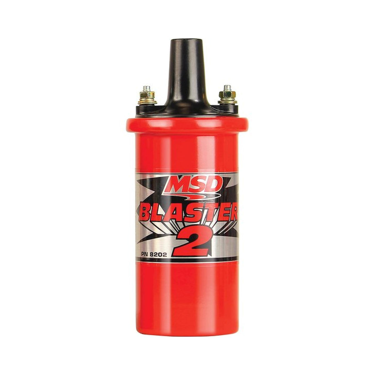 MSD blaster 2 front view shows red housing and label for reliable performance