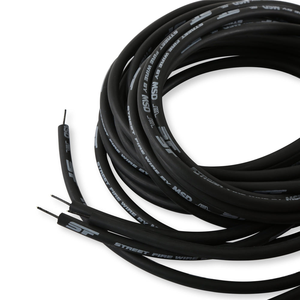 MSD Street Fire 5553 next to ruler showing wire length measurements
