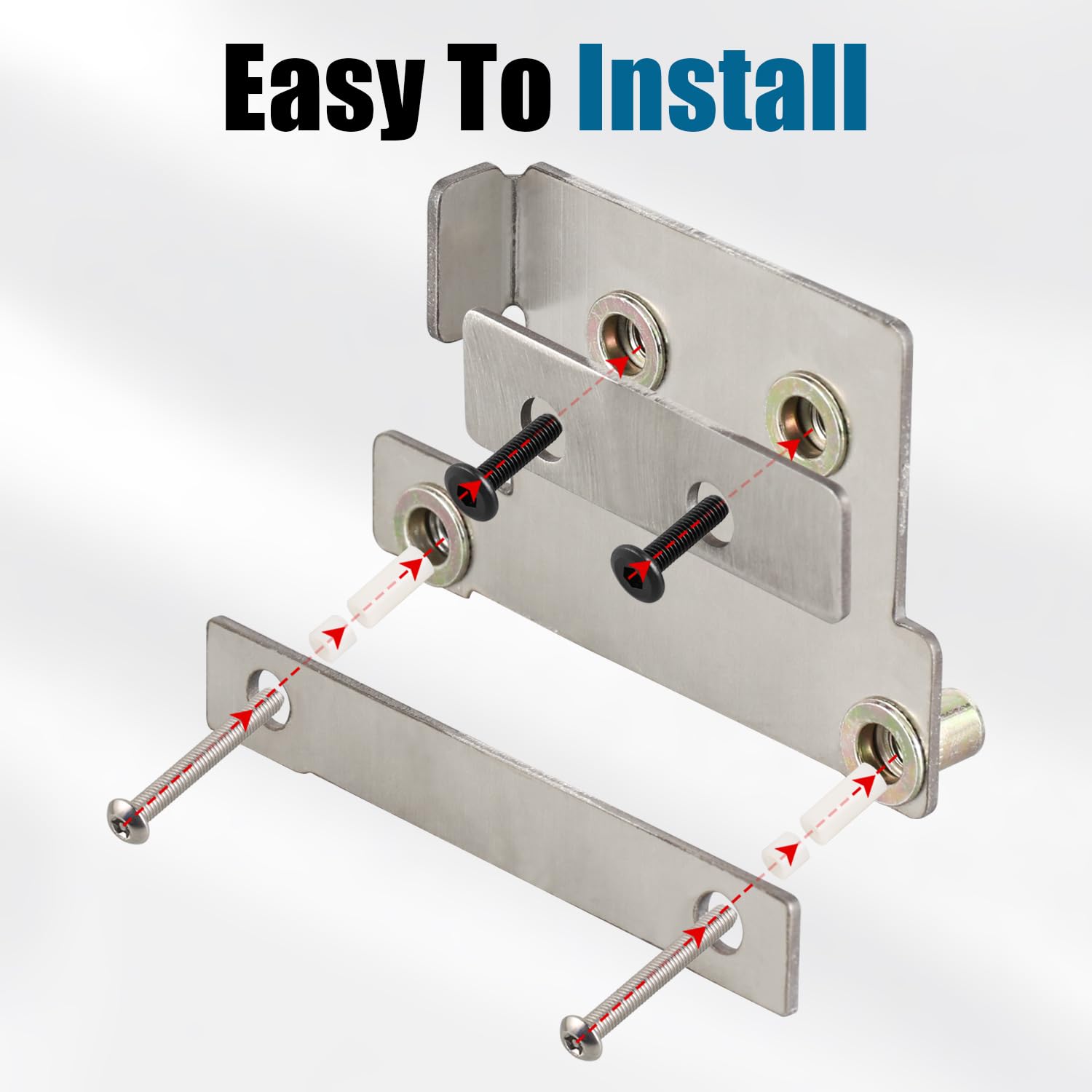 MSIZOY one-way security screws detail showing theft-resistant fastening benefit
