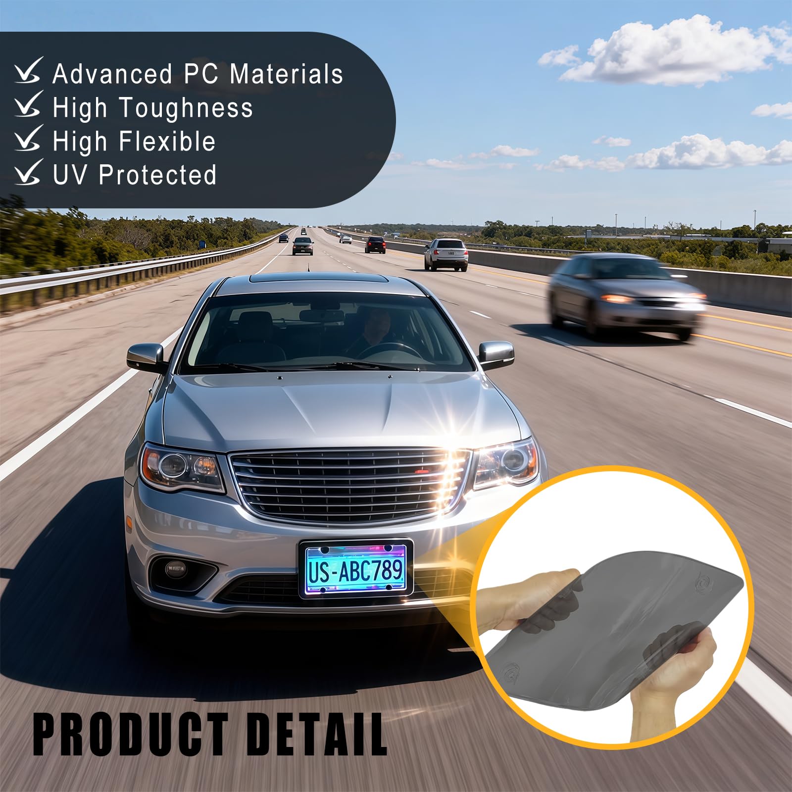 MTABCTY installed on car front demonstrating protection and neat finish