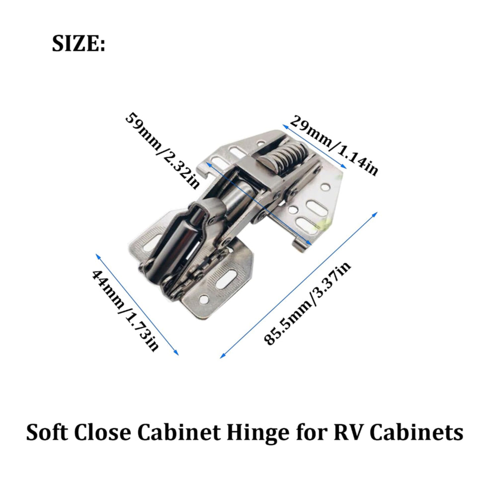 MTSmart hinge in use at 90° opening, supports overhead cabinet doors