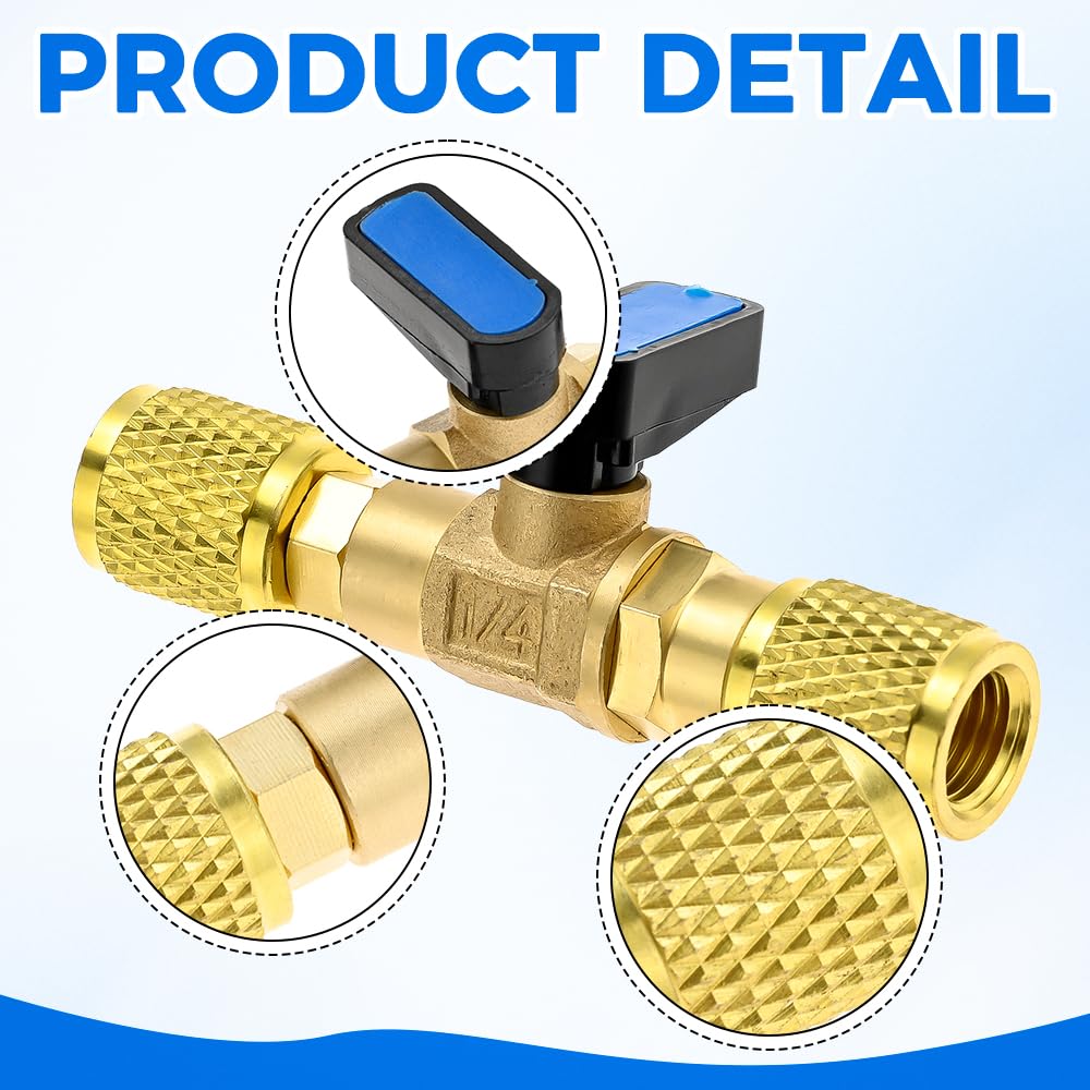 Mtsooning adapter twin pack laid out showing two 1/4 inch SAE female connectors