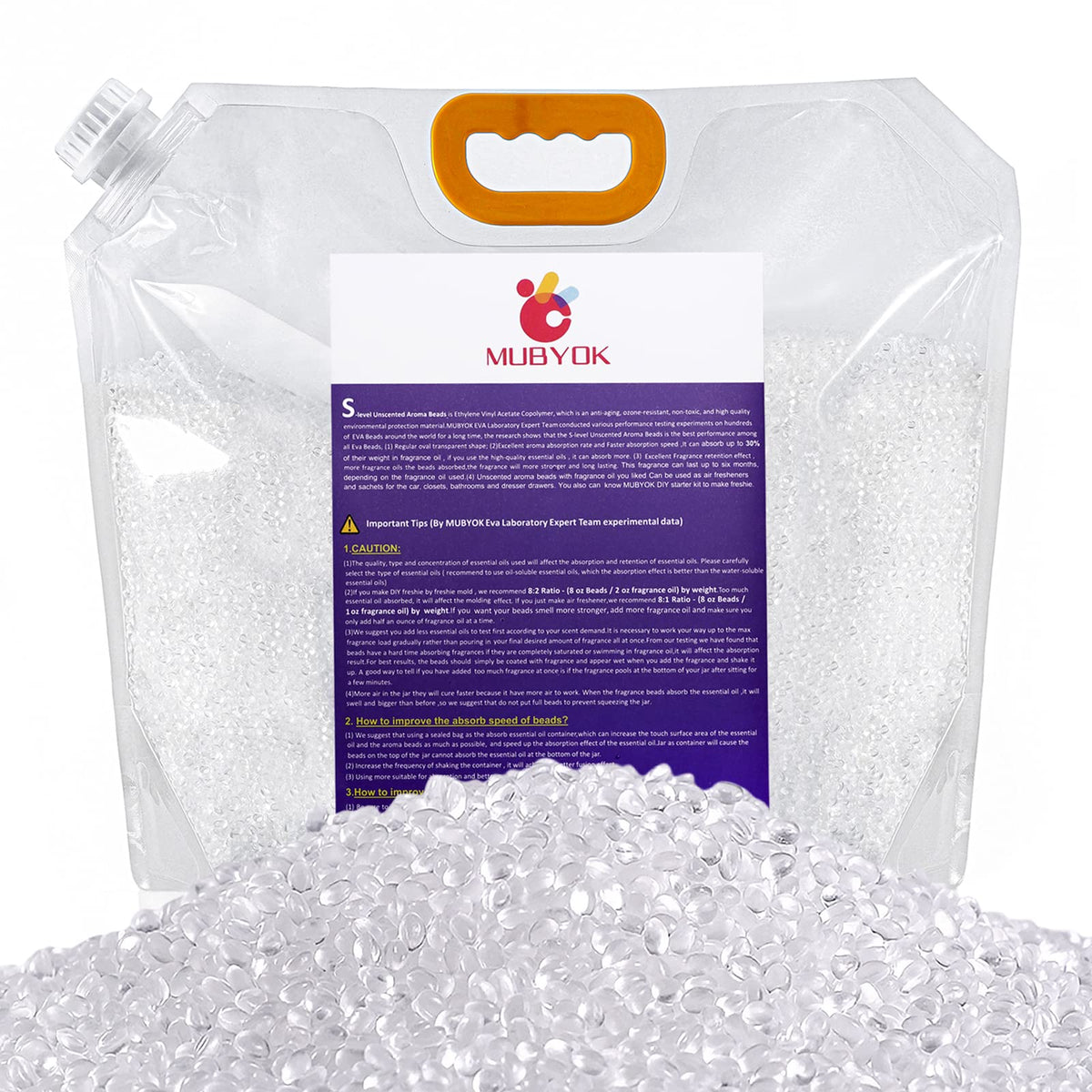 MUBYOK front packaging 7lb bag showcasing brand and bulk freshie supply benefits