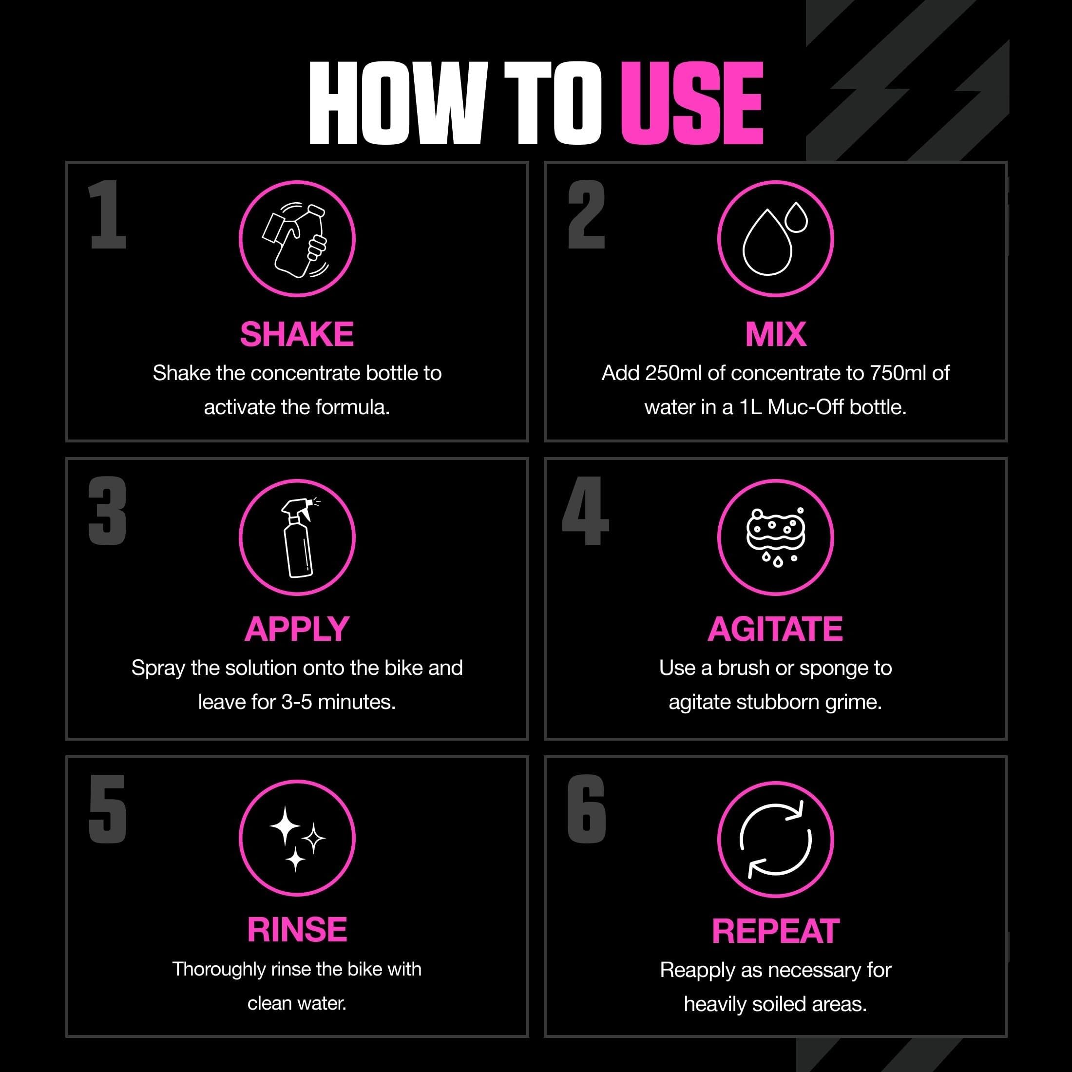 Muc-Off cleaned bike shining after wash showcasing effective dirt removal