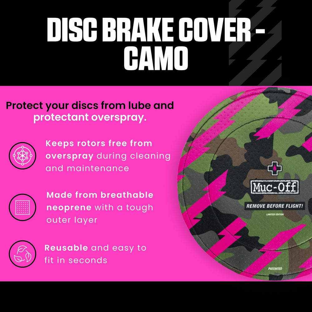 Muc-Off close-up of velcro base plate for secure axle fit