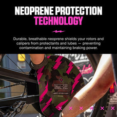 Muc-Off neoprene texture detail highlighting durable washable material
