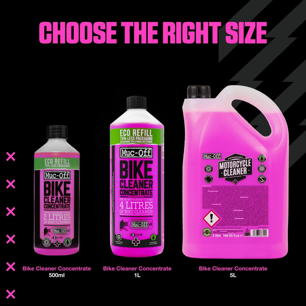 Muc-Off product label close-up highlighting safety and material compatibility