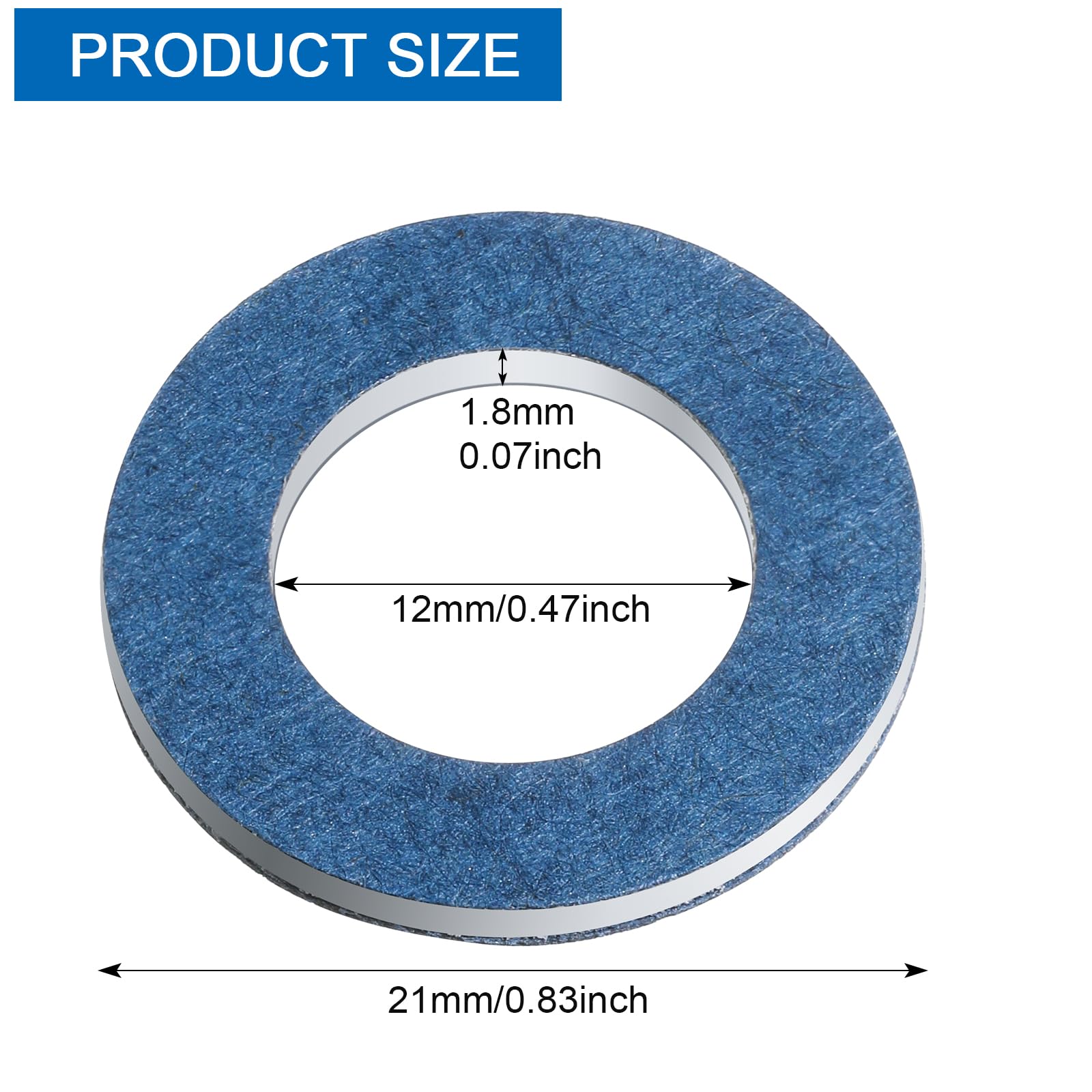mudder close-up of washer edge detail for precision sealing benefit