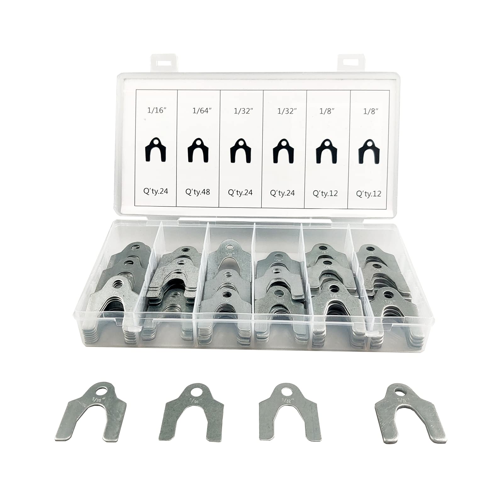 MUFFINMAN shims spread on bench displaying counts and clean surfaces