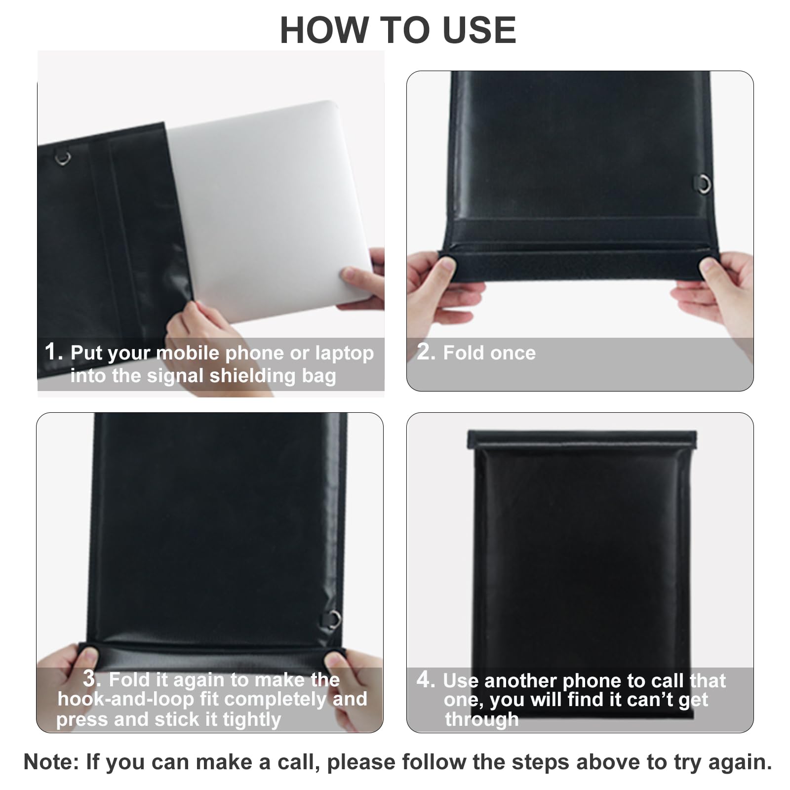 MULVINNIE tablet and phone inside pouch showing signal isolation
