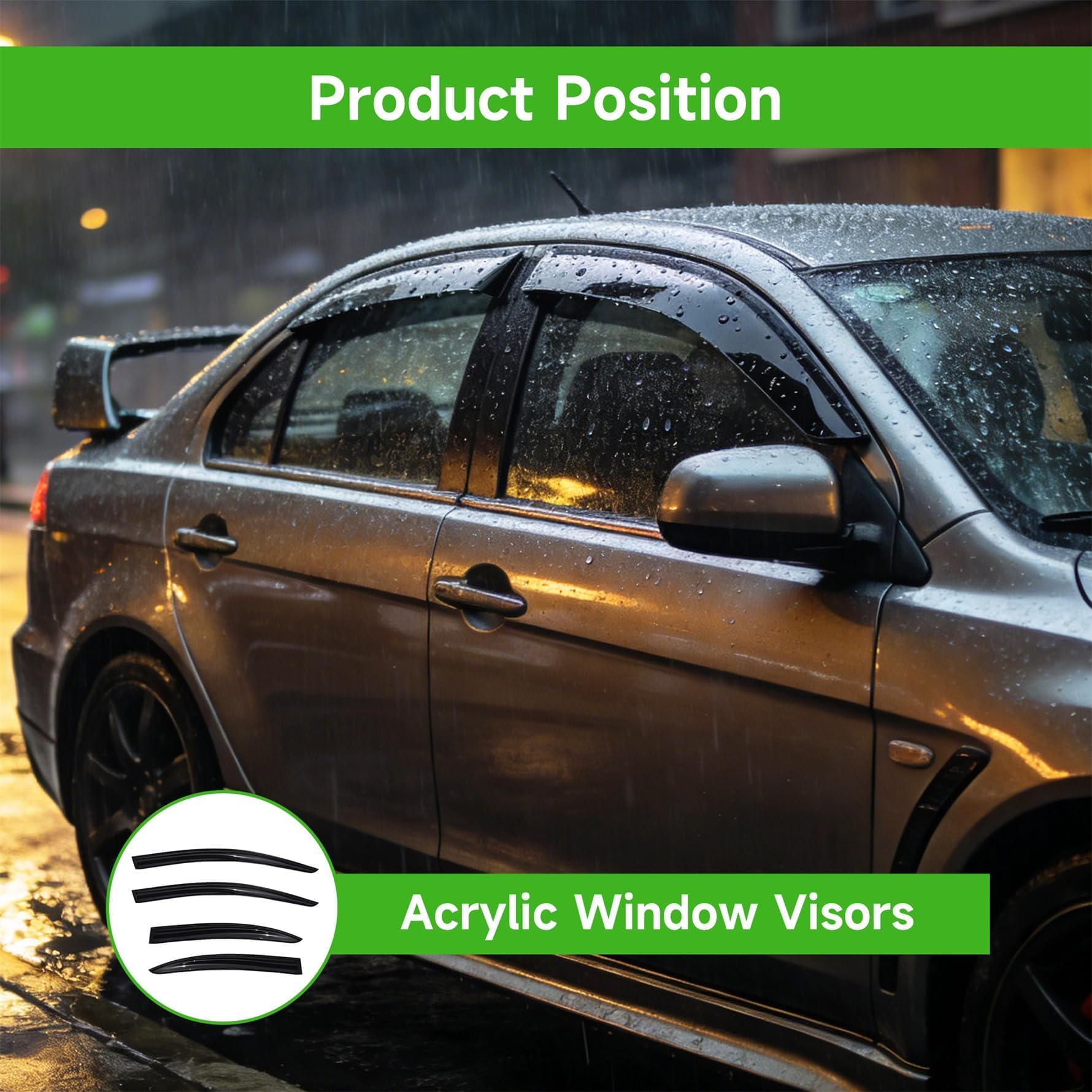 munirater close-up of aerodynamic edge detail demonstrating reduced wind noise and rain deflection